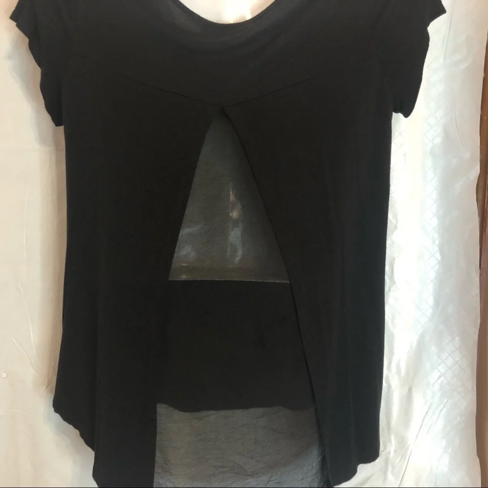 Dress Barn T-shirt Black with Rhinestones Size M - Picture 4 of 9